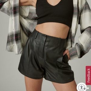 Lucky brand leather shorts